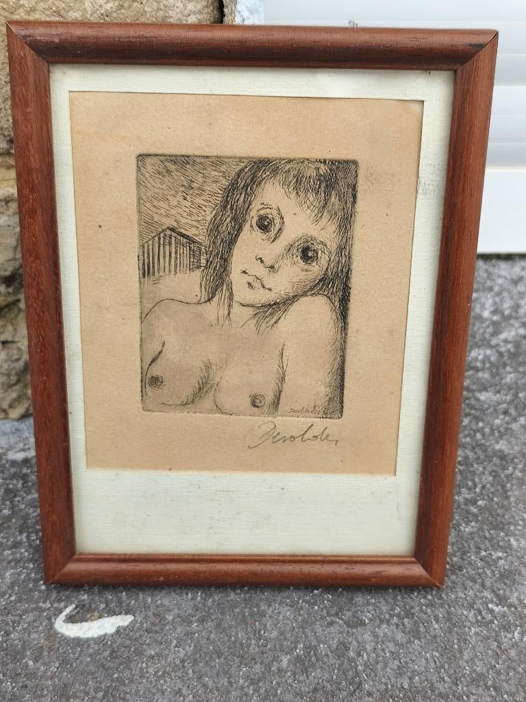 gravure signe roland devolder, Enlèvement ou Envoi