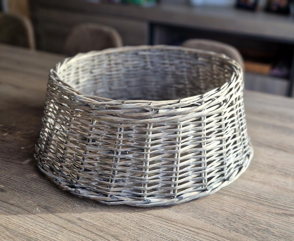 Rotan mand kerstboom 40/47cm, Ophalen, Zo goed als nieuw