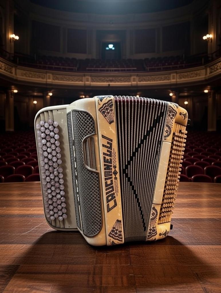 Professionele accordeon, werkende staat, Muziek en Instrumenten, Ophalen, Gebruikt, Knopaccordeon, Met koffer