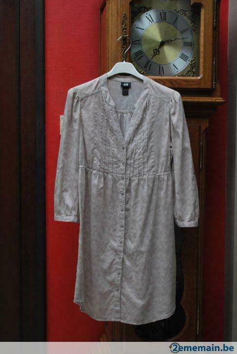 Tunique chemisier beige taupe"H&M" manches longues Taille 34, Enlèvement ou Envoi, Porté, Taille 34 (XS) ou plus petite, Brun