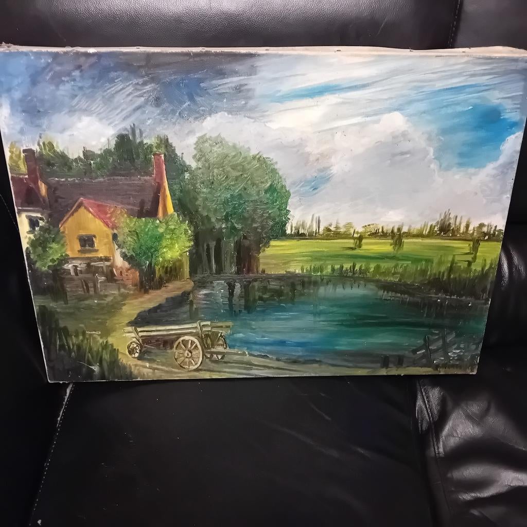 Peinture à huile sur toile, Ophalen