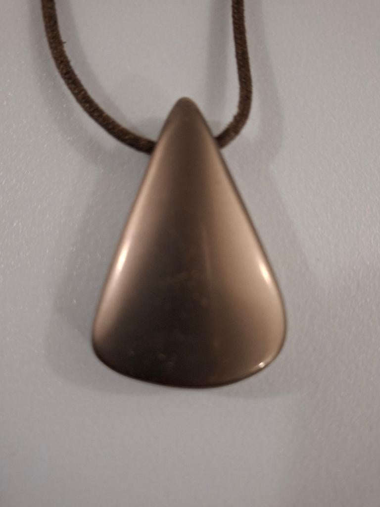 Lange halsketting, Bijoux, Sacs & Beauté, Colliers, Enlèvement ou Envoi, Utilisé, Gris, Autres matériaux