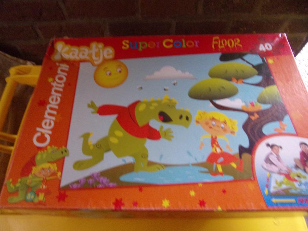 VLOERPUZZEL KAATJE COLAR Clementonie 40 st (100 op 70 cm), Ophalen of Verzenden, 10 tot 50 stukjes, Zo goed als nieuw