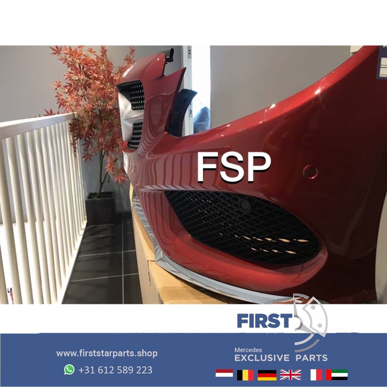 W205 C205 S205 C43 AMG VOORBUMPER COMPLEET + DIAMOND GRIL Me, Utilisé, -, Avant, -