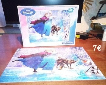puzzle 180 p   comme neuf La reine des neiges 7€, Enlèvement ou Envoi, Plus de 50 pièces, Comme neuf, 6 ans ou plus