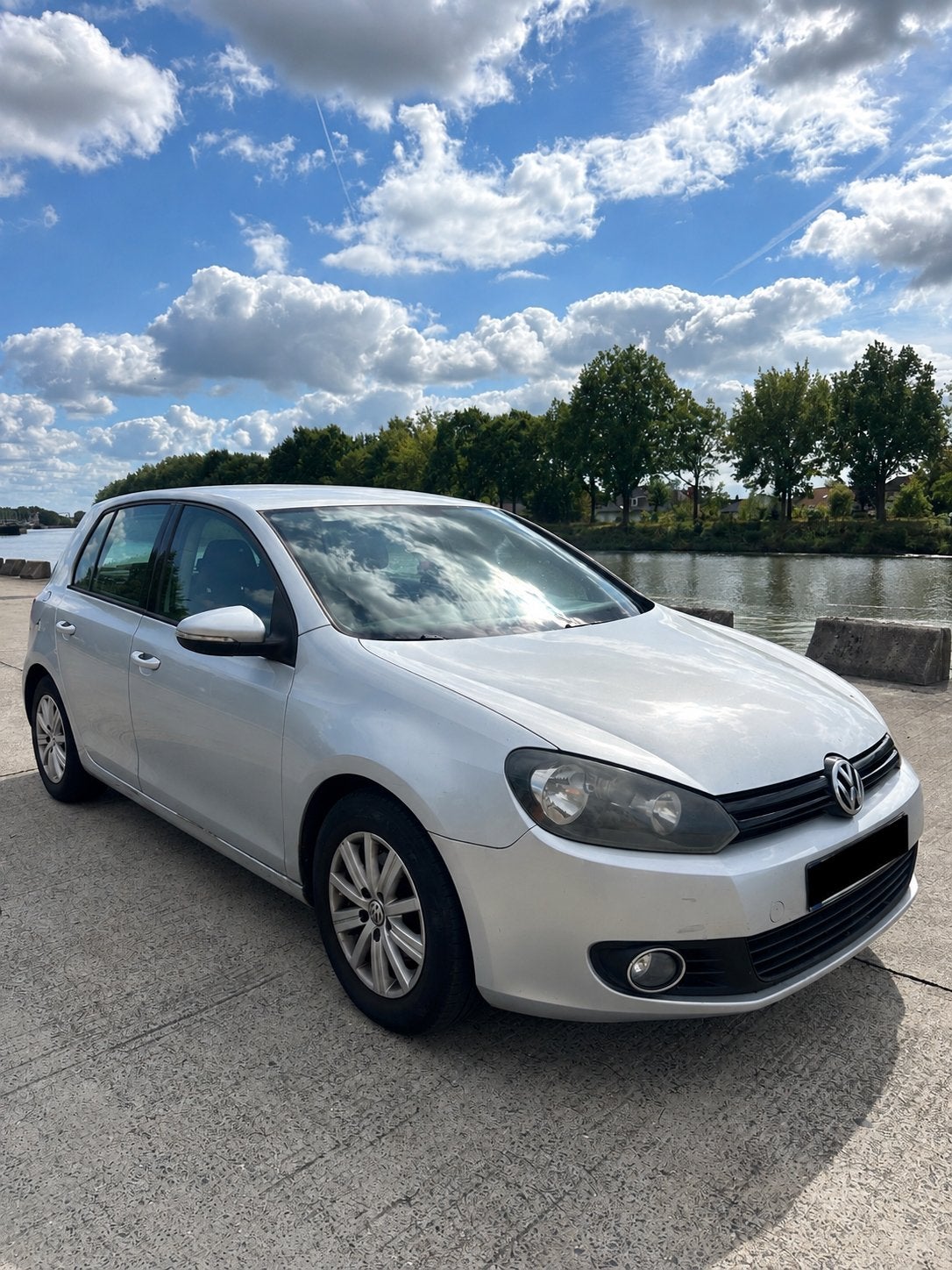 Vw golf 6, Auto's, Euro 5, 5 deurs, Zilver of Grijs, Te koop