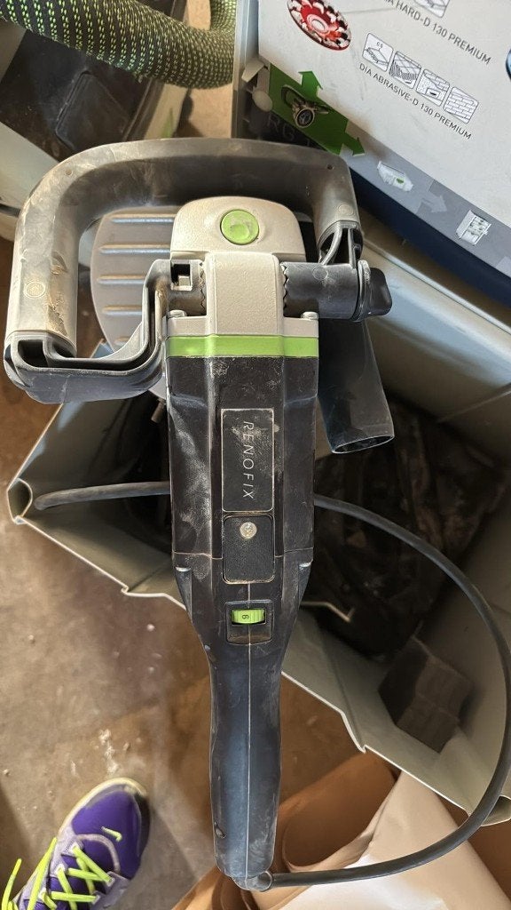 Festool rg 130E met 3 schijven, Doe-het-zelf en Bouw, Gereedschapskisten, Ophalen, Gebruikt