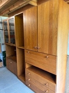 Massief eiken kast (living), Ophalen