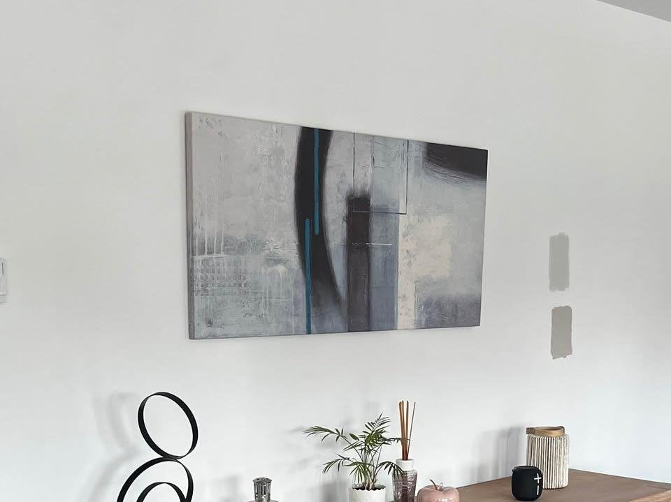 Canvas gedrukt op een abstracte kunstlijst - 55cmx116cm, Ophalen