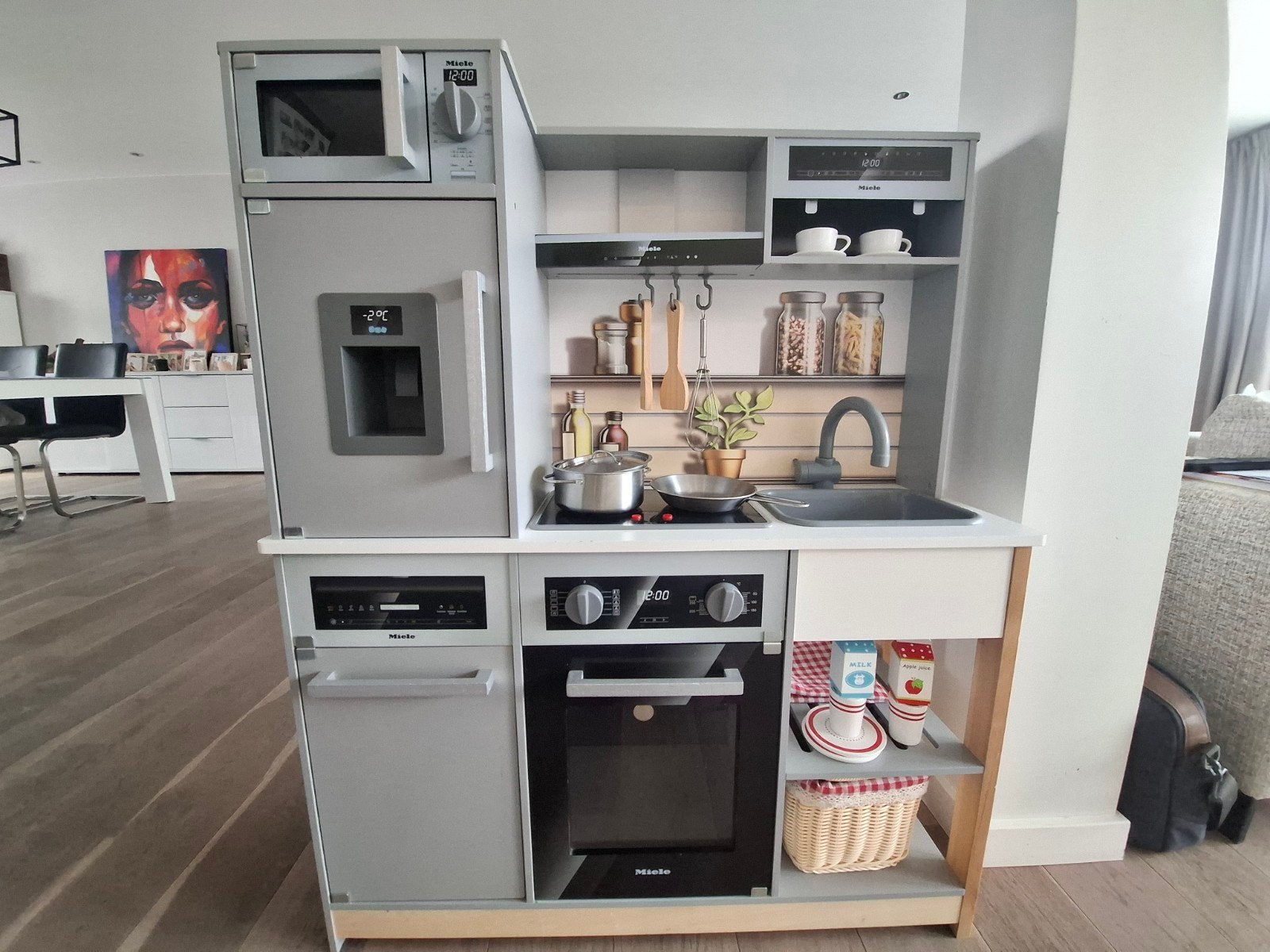 houten speelgoedkeuken Miele en toebehoren, Ophalen