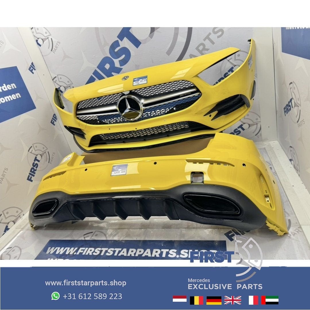 W177 A KLASSE AMG PAKKET BUMPER SET Origineel Mercedes GEEL, Gebruikt, -, Ophalen of Verzenden, Bumper