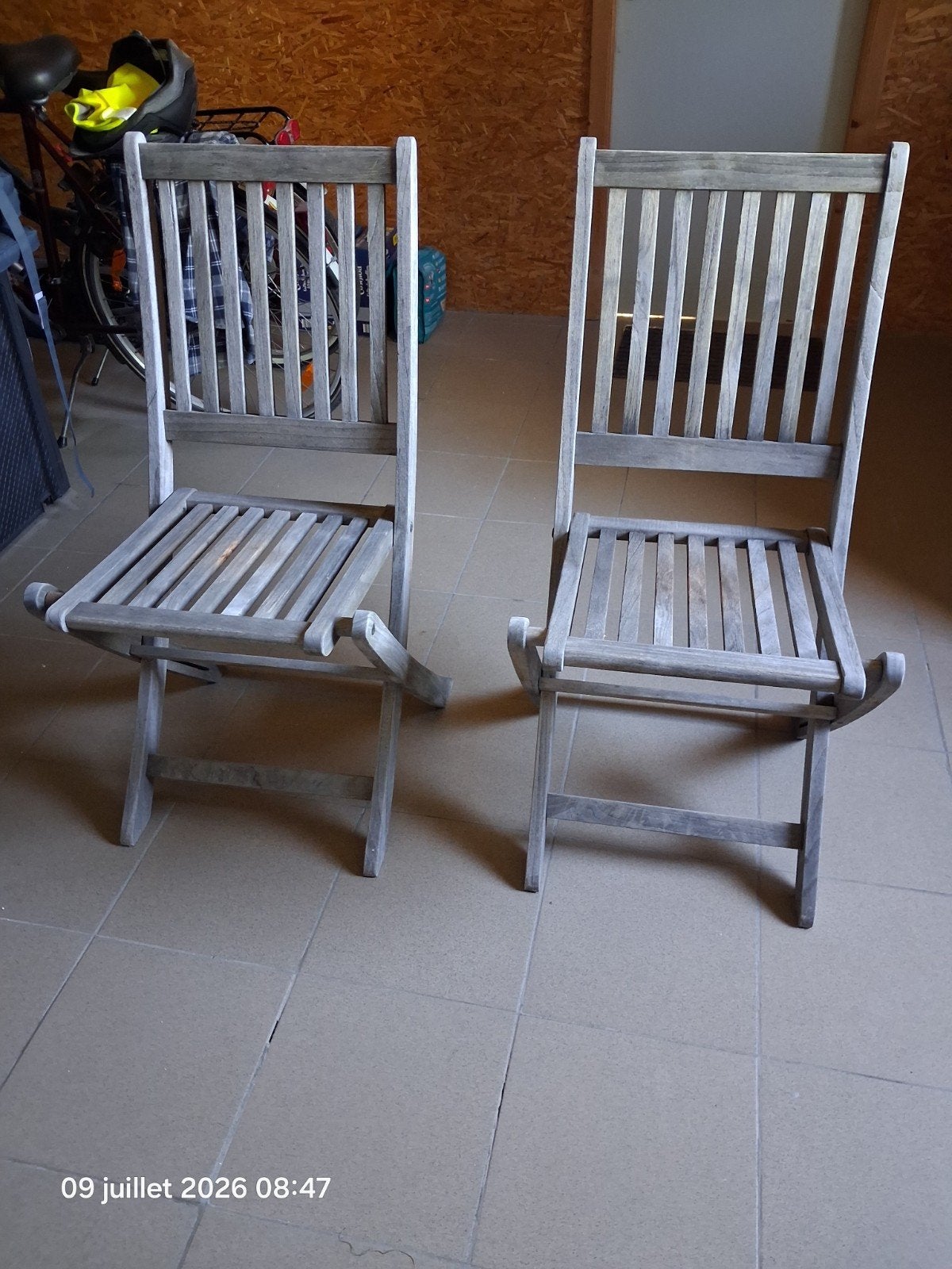2 chaises 50 €, Enlèvement, Bois