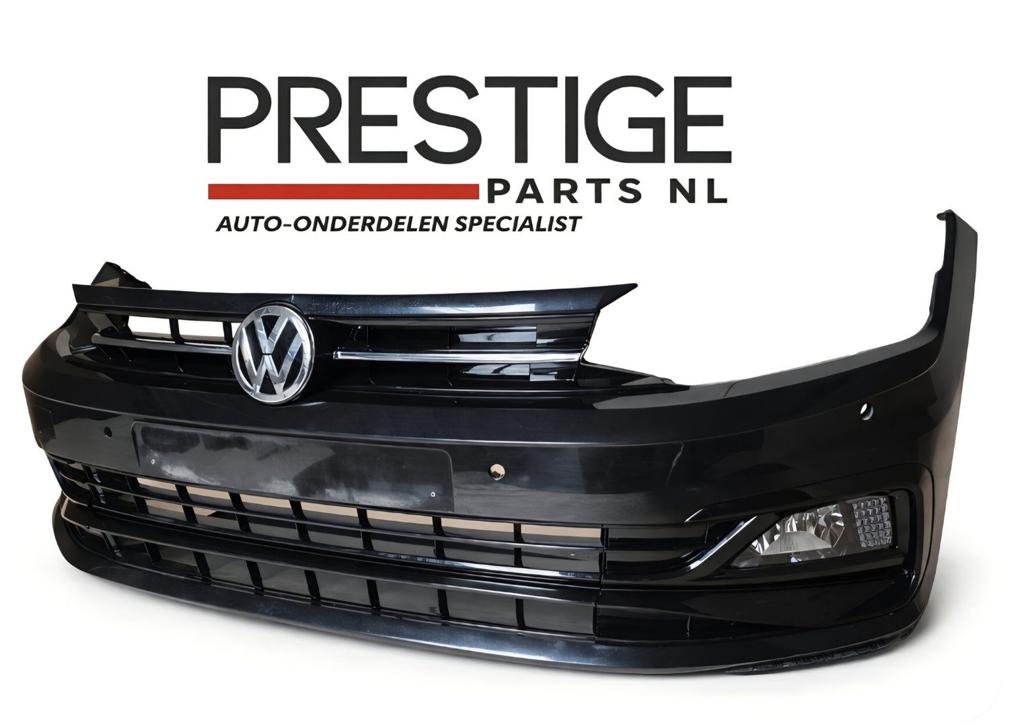 Voorbumper VW Polo 2G AW R-line 6xPDC L C9X bj.2018-2022 Bum, Gebruikt, -, Ophalen of Verzenden, Bumper