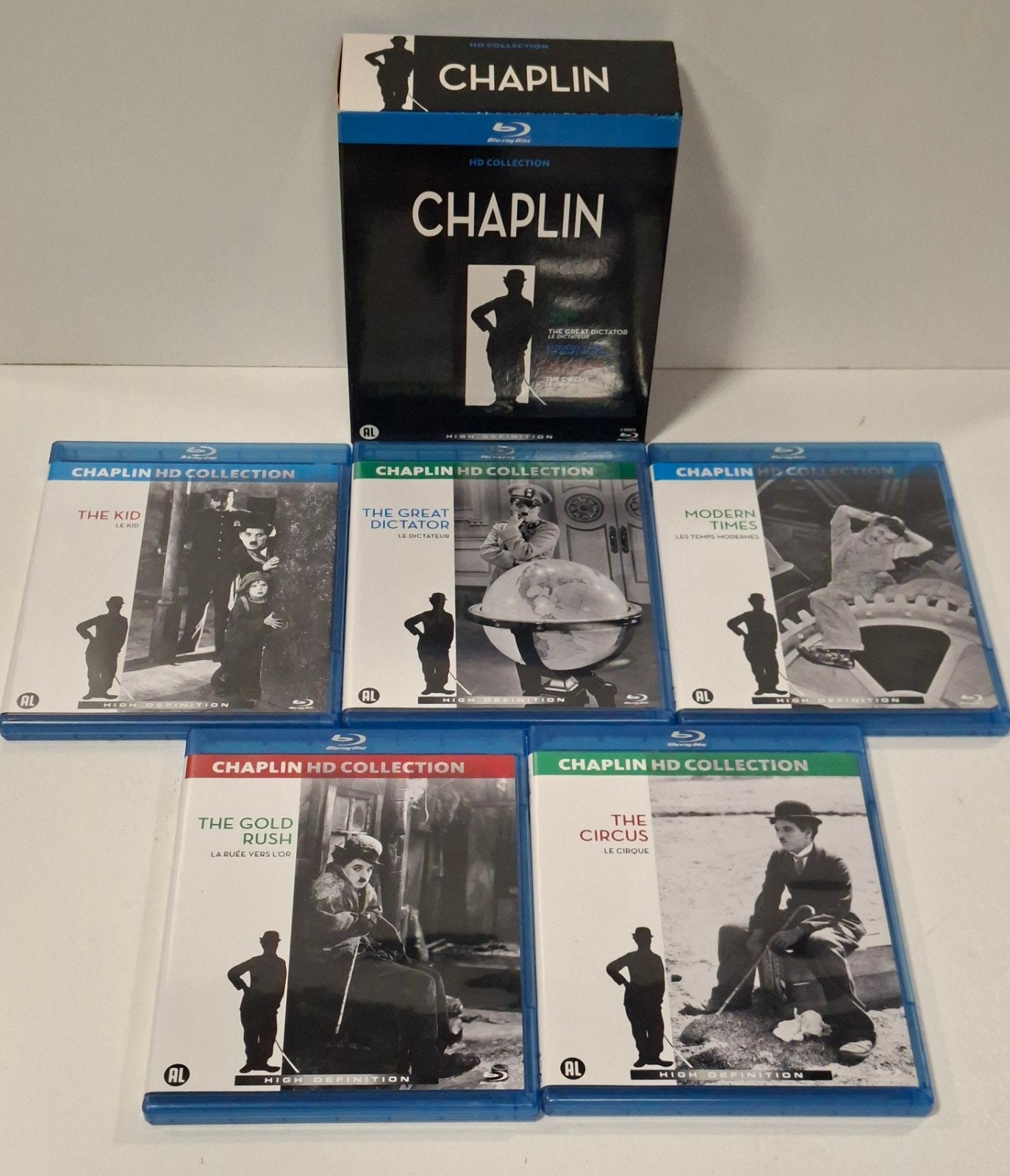 Charlie Chaplin HD Collection Box Blu-ray, Engels, Nederlands, Boxset, Ophalen of Verzenden