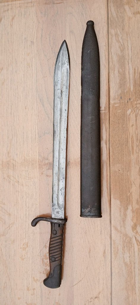 Baionnette Allemande 1ère guerre (coupe choux) +fourreau, Collections, Enlèvement ou Envoi, Armée de terre, Épée ou sabre