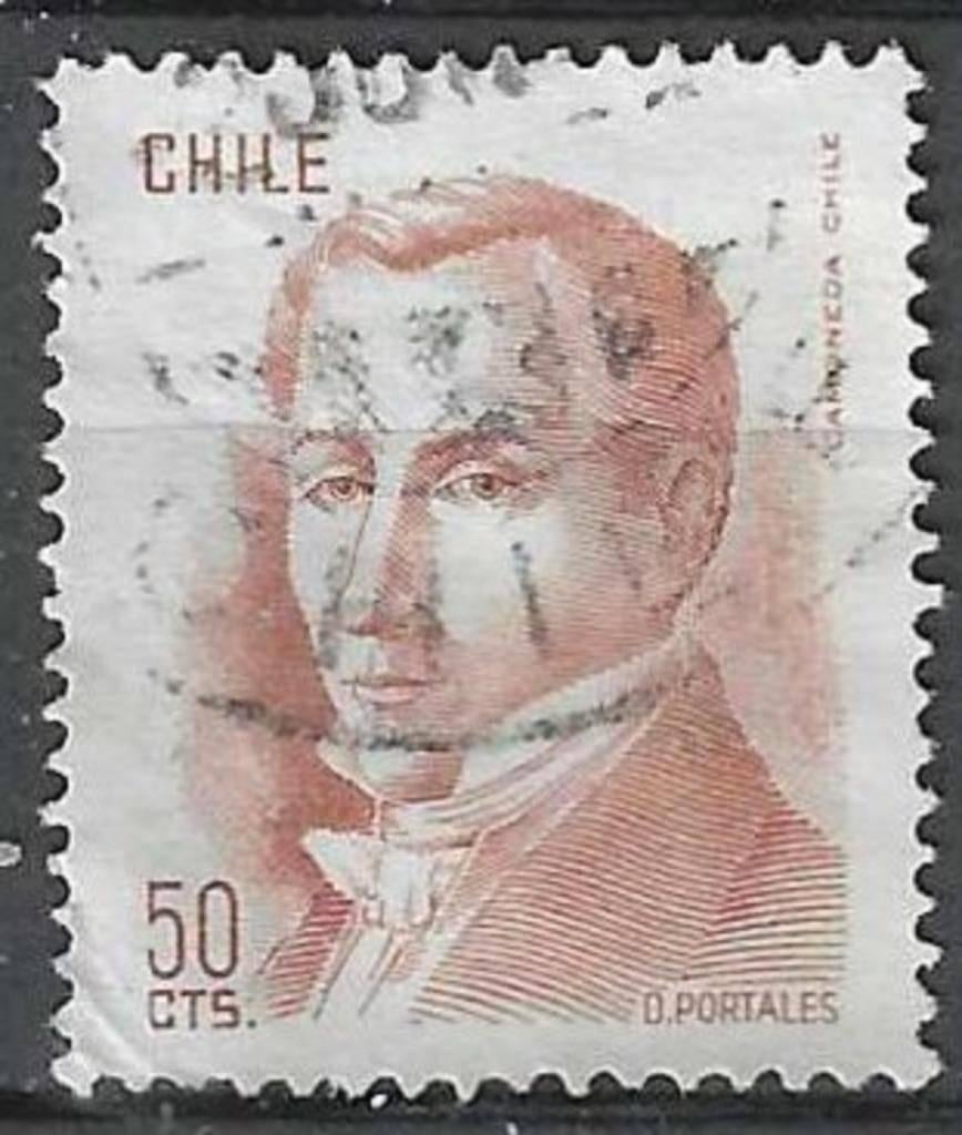 Chili 1975 - Yvert 460 - Diego Portales (ST), Envoi, Affranchi
