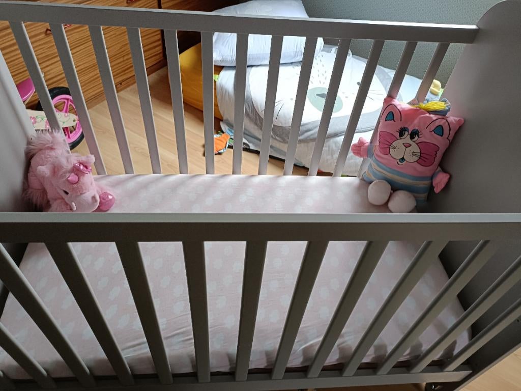 Baby en peuterbed, Ophalen, Zo goed als nieuw, Minder dan 140 cm, Matras