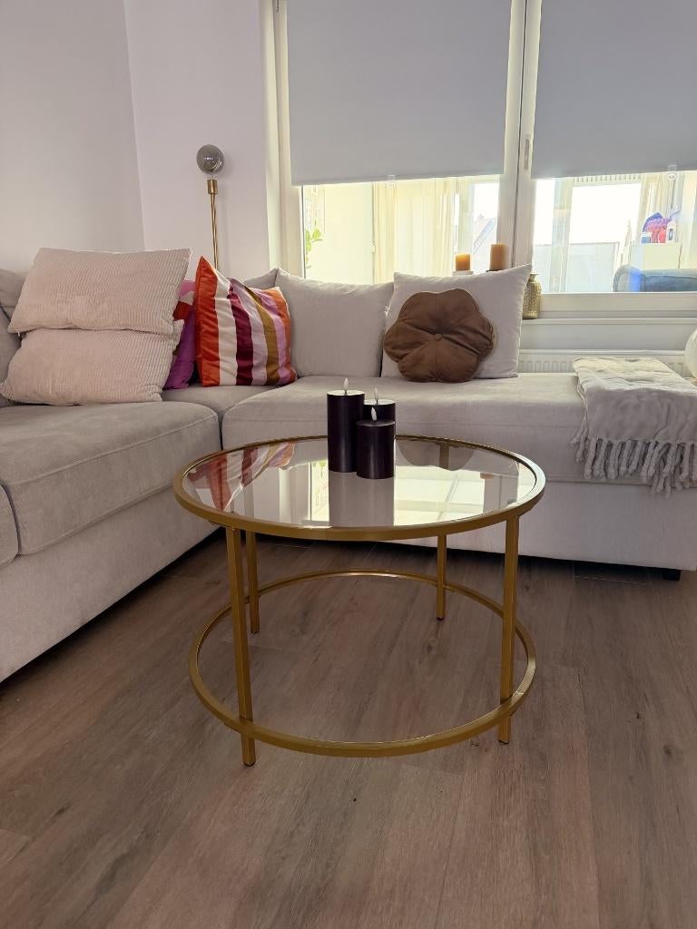 Salontafel, Maison & Meubles, Tables | Tables de salon, Verre, Moins de 50 cm, Rond, 50 à 100 cm