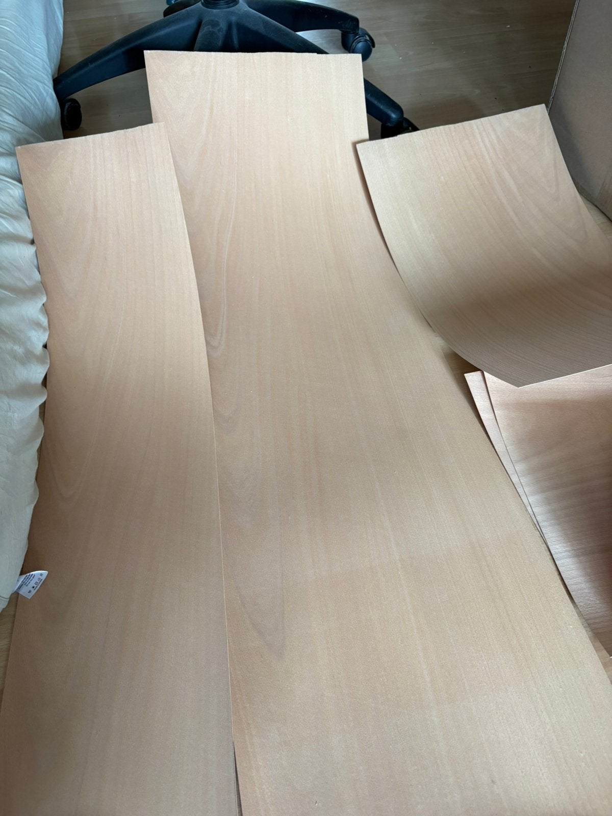 Beukenfineer, Doe-het-zelf en Bouw, Hout en Planken, Minder dan 25 mm, Overige typen, Ophalen of Verzenden, Zo goed als nieuw