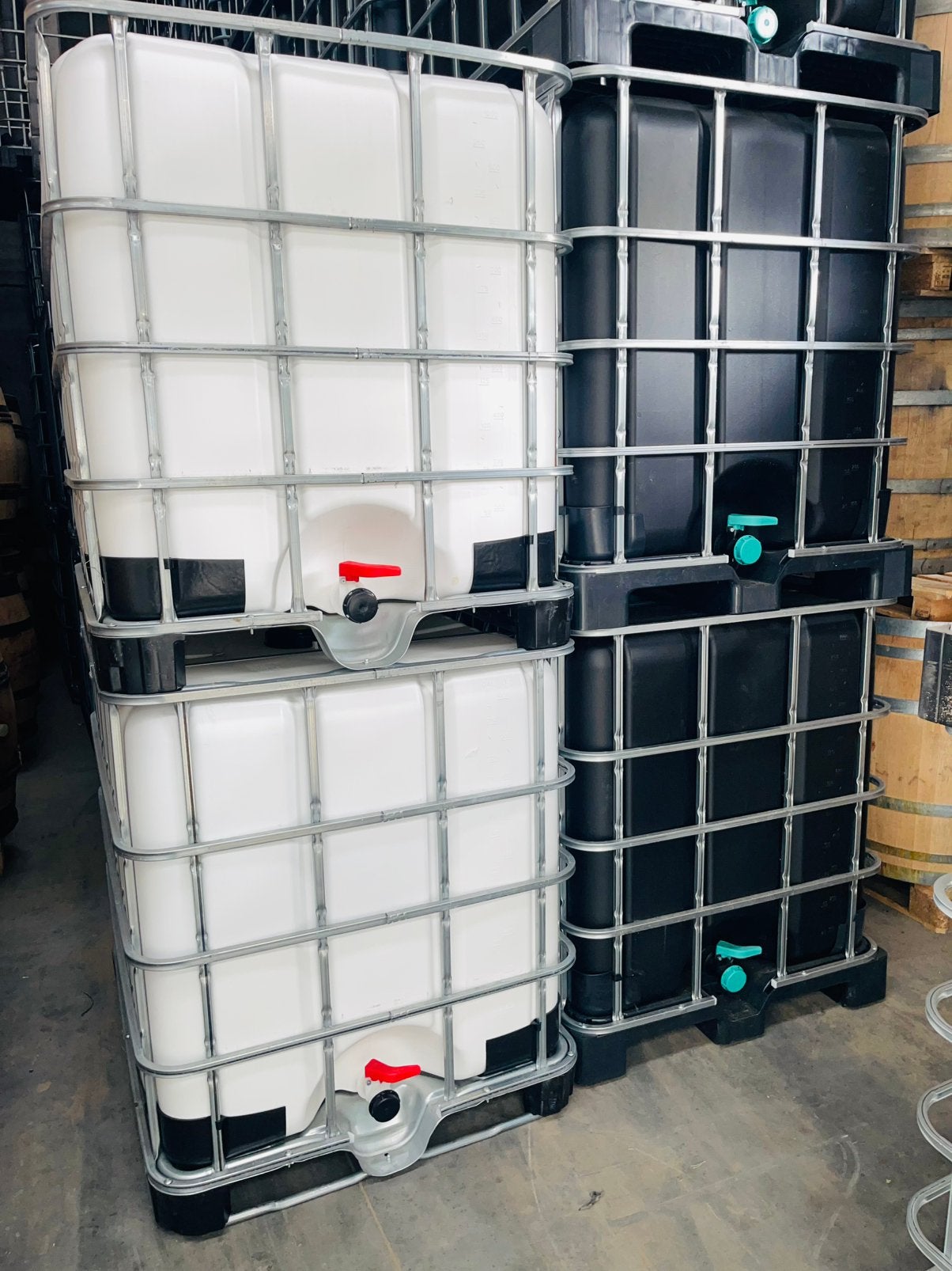 Cuve IBC 1000l blanc opaque. Anti algues. LIVRAISON, Tuin en Terras, Regentonnen, Ophalen of Verzenden, Zo goed als nieuw, Kunststof