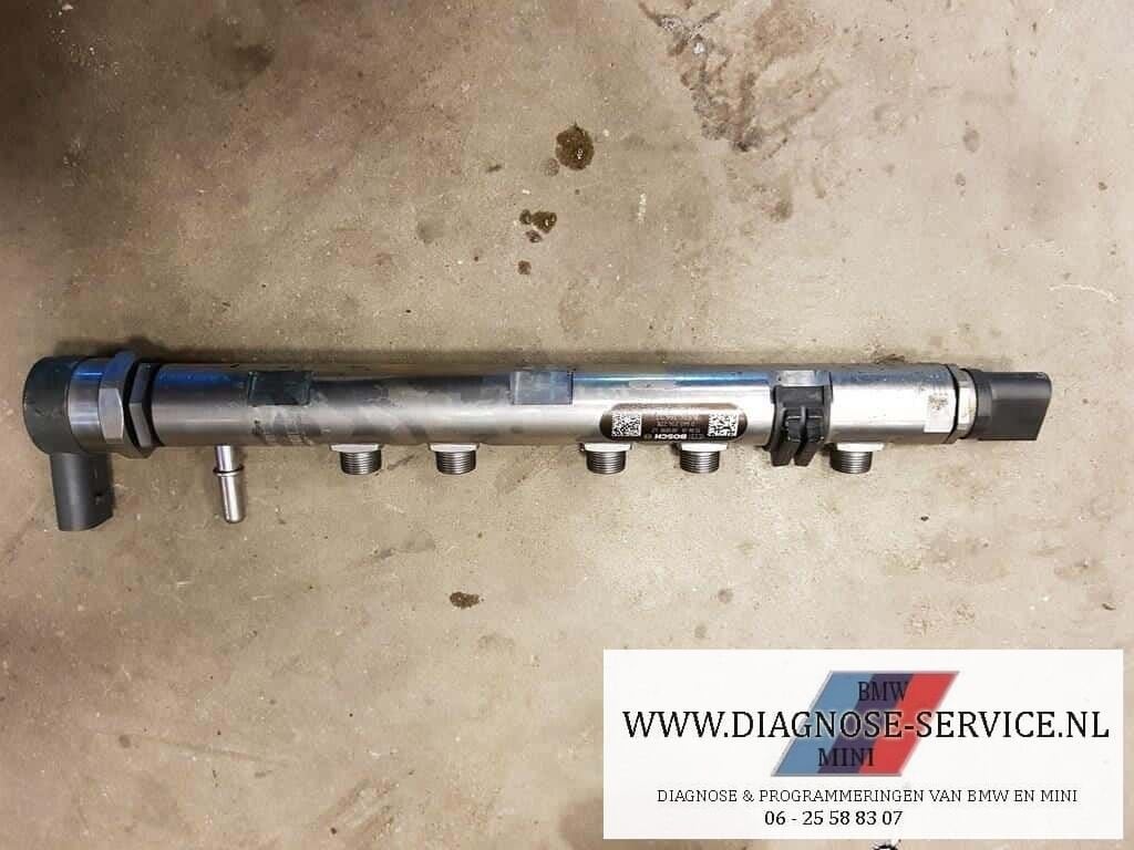 BMW f20 F30 N47D16A hogedruk rail injector rail diesel 85141, Gebruikt, -, -, Ophalen of Verzenden