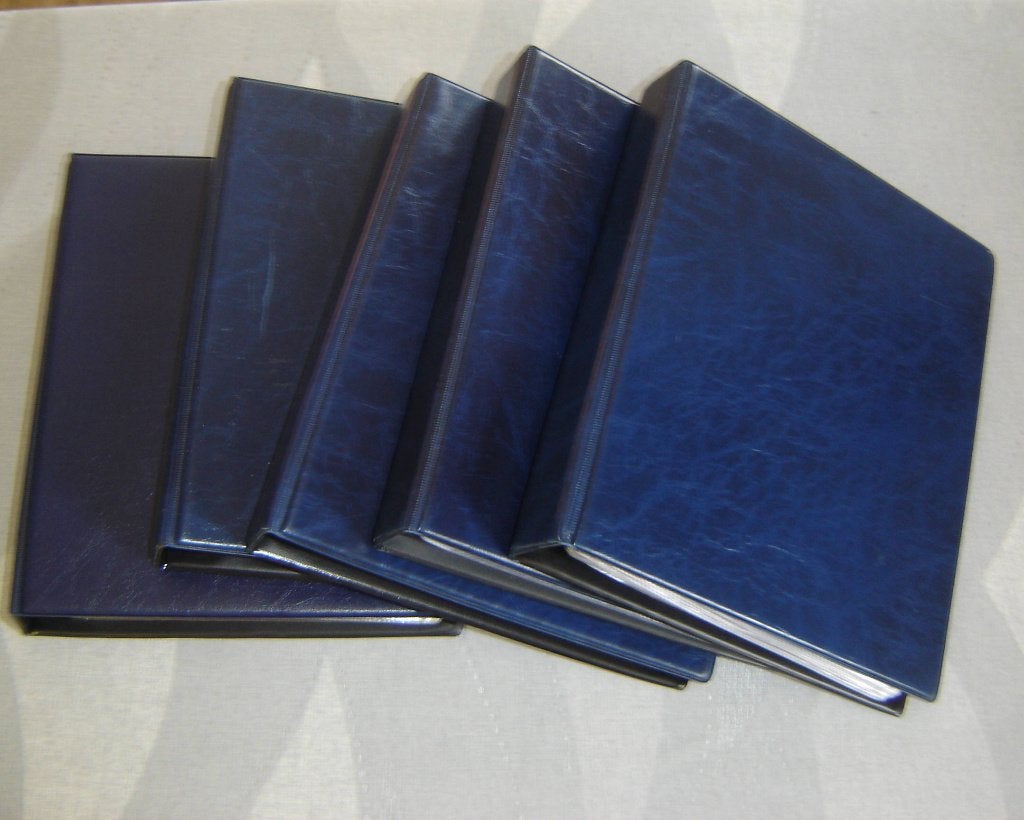 Lot de 5 housses de cartes postales Mignon, bleues, 200x240, Envoi, Utilisé, Autres sujets/thèmes, Gravure