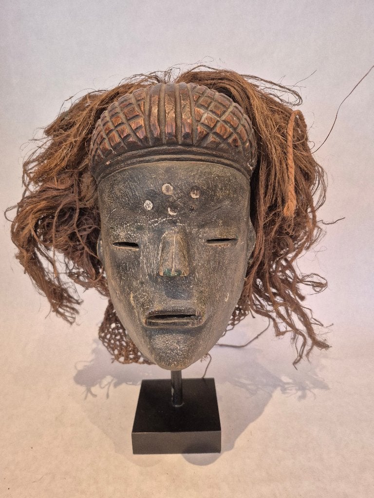Masque Chokwe ,, Afrique, Enlèvement ou Envoi, Brun, Sculpté