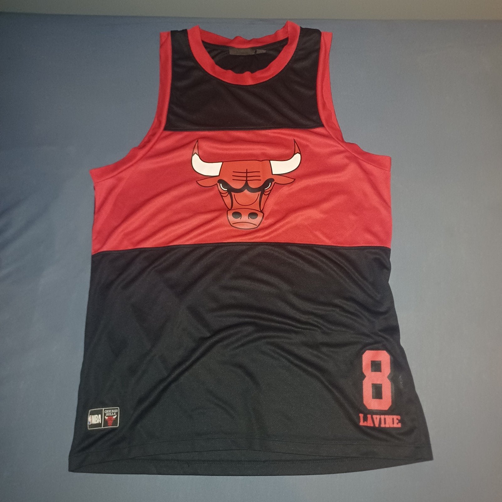 Chicago Bulls Zach LaVine #8 Basketbal Jersey Zwart/Rood, Ophalen