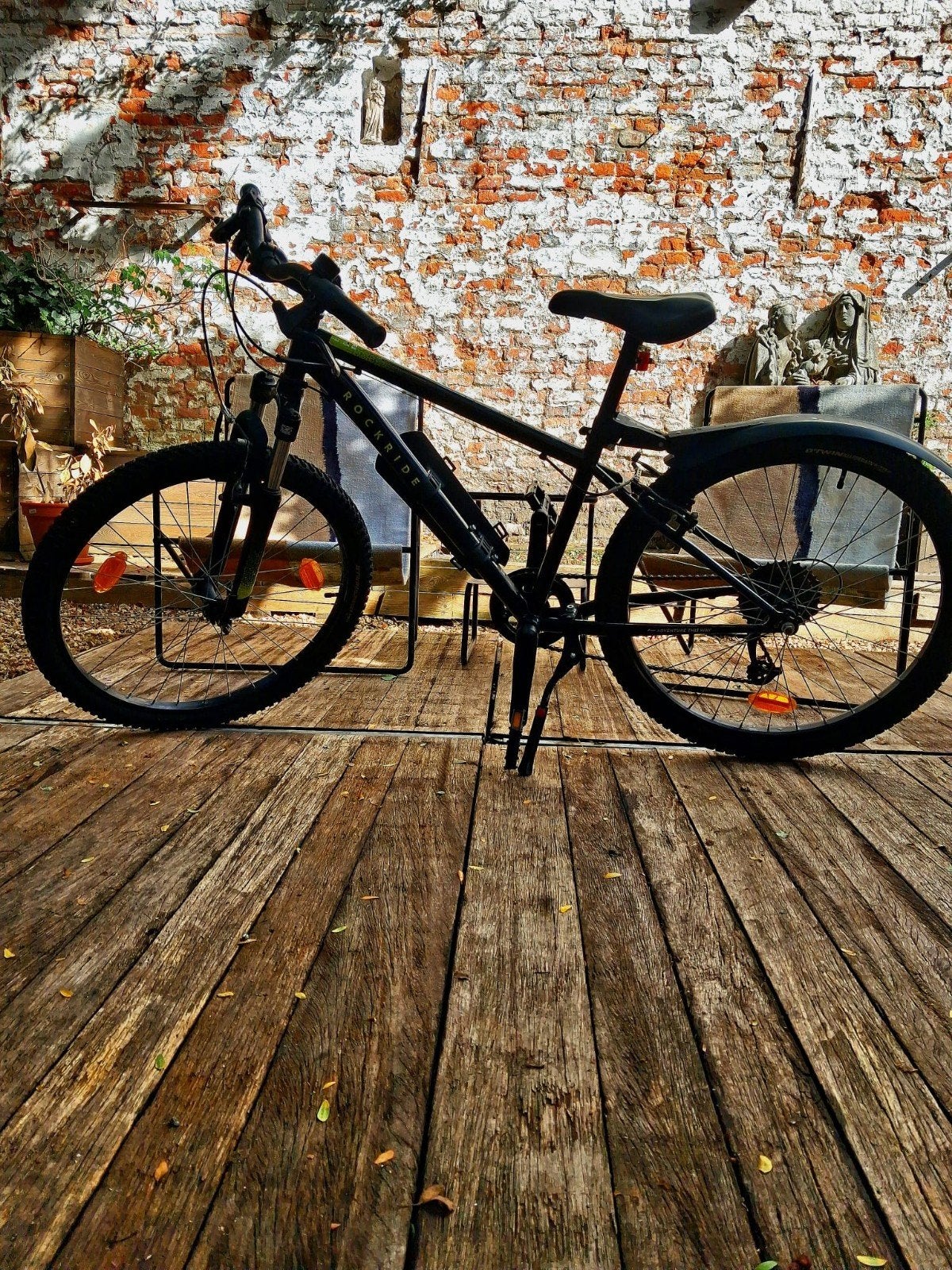 Mountain bike rockrider 24 inch zwart, Fietsen en Brommers, Ophalen, Versnellingen, Rockrider (Decathlon), Gebruikt