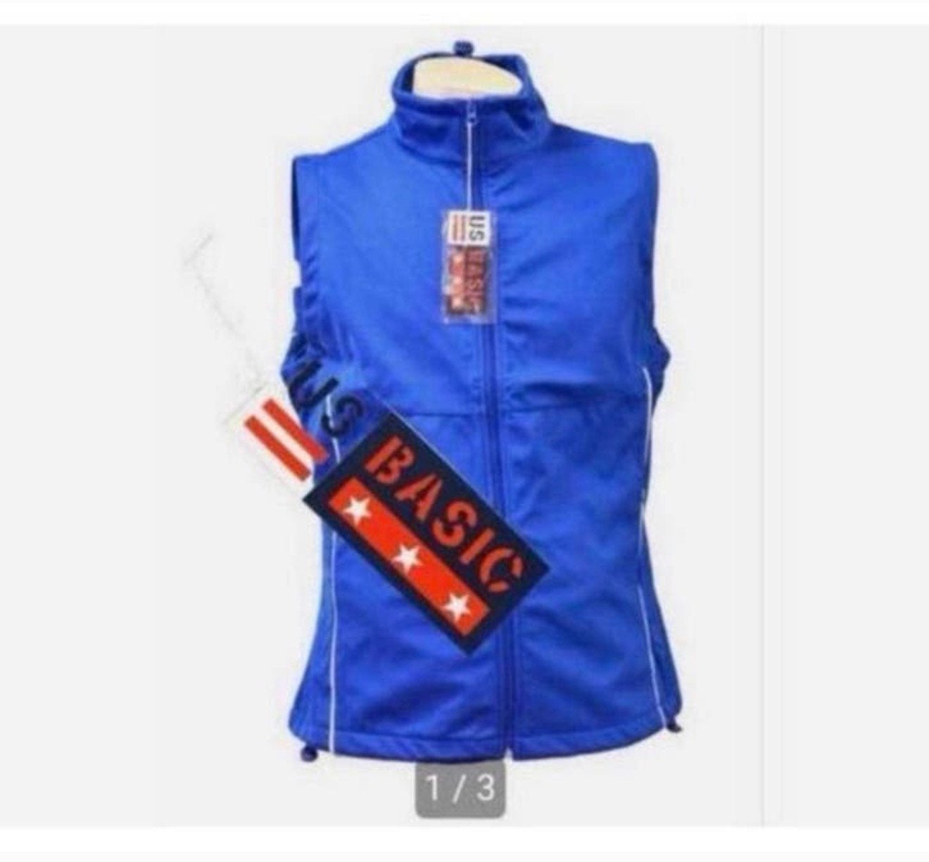 Gilet en softshell US-basic homme bandes réfléchissantes, Enlèvement ou Envoi, Neuf, Autres tailles, Bleu