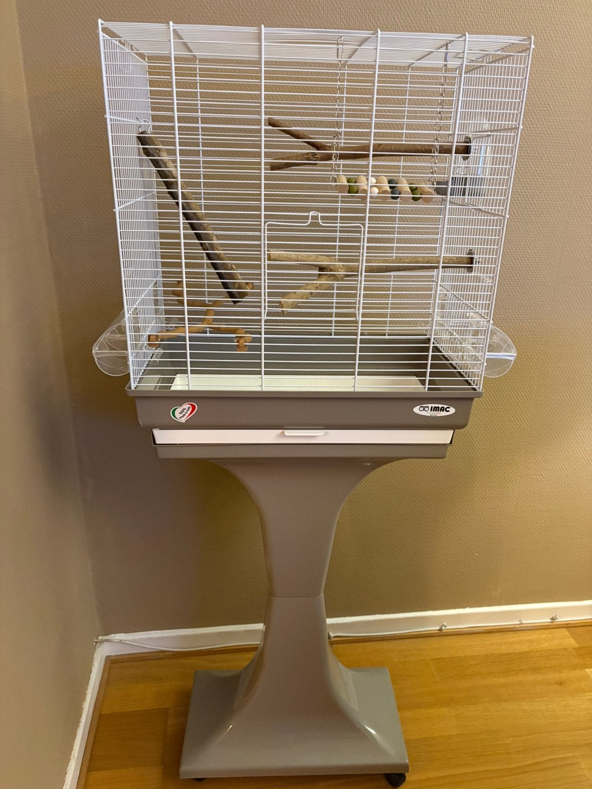 Cage pour oiseaux, Animaux & Accessoires, Enlèvement, Comme neuf, Bois