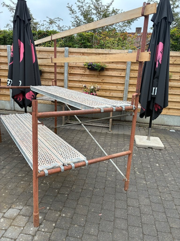 Stelling met 6 frames en 6 stalen vloeren!!, Bricolage & Construction, Métaux, Enlèvement, Comme neuf, Fer