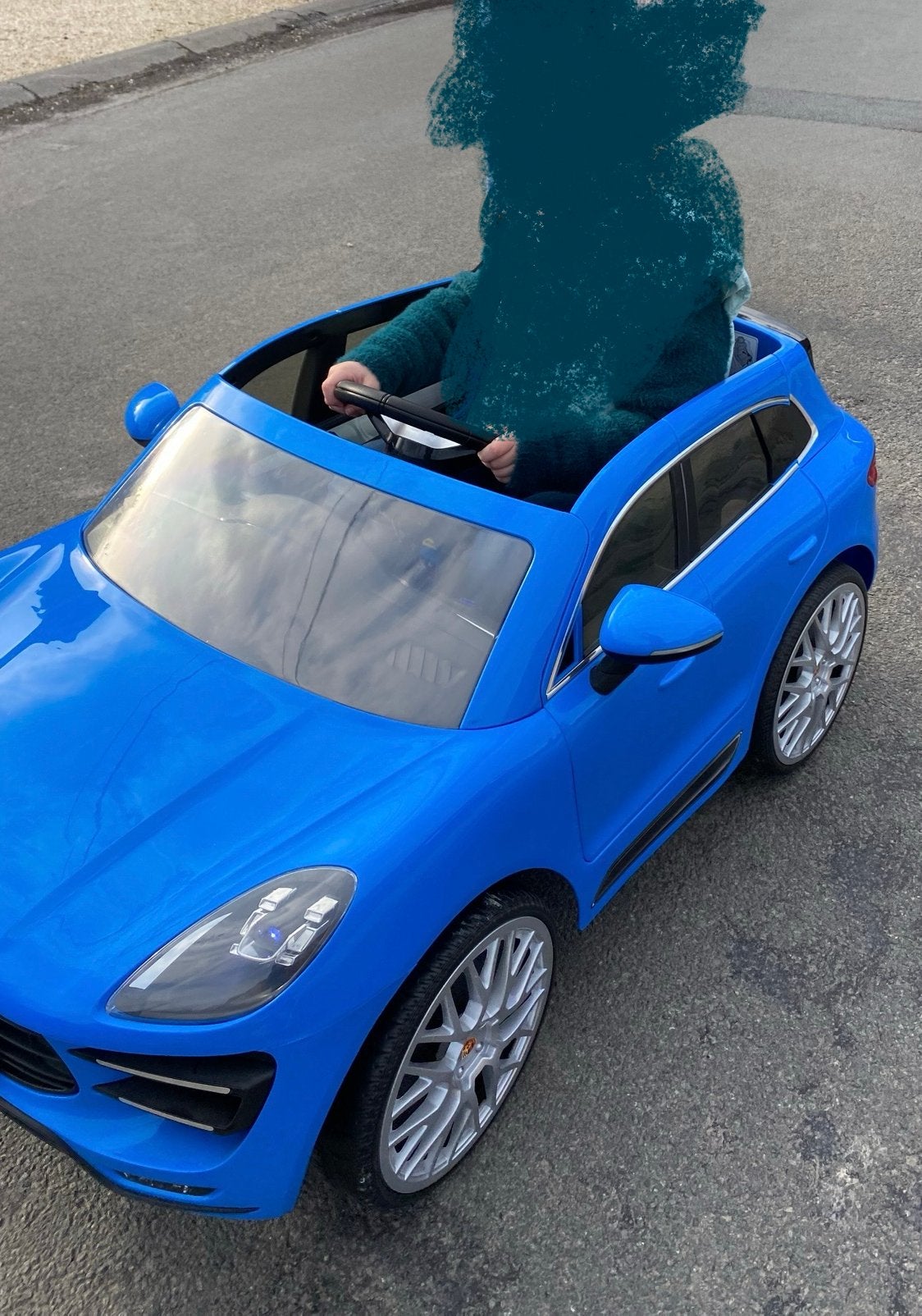 Porsche Macan Électrique 6km/h 3 vitesse + Télécommande, Enlèvement, Comme neuf
