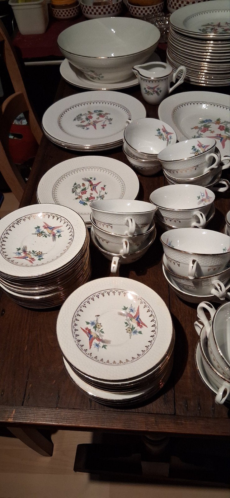 birds of paradise servies,niet volledig, Ophalen