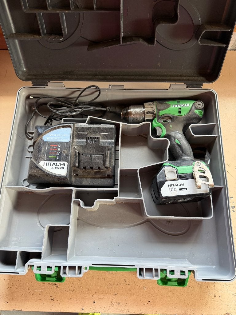 Schroefmachine Hitachi, Doe-het-zelf en Bouw, Ophalen, Gebruikt, Boor- en Schroefmachine