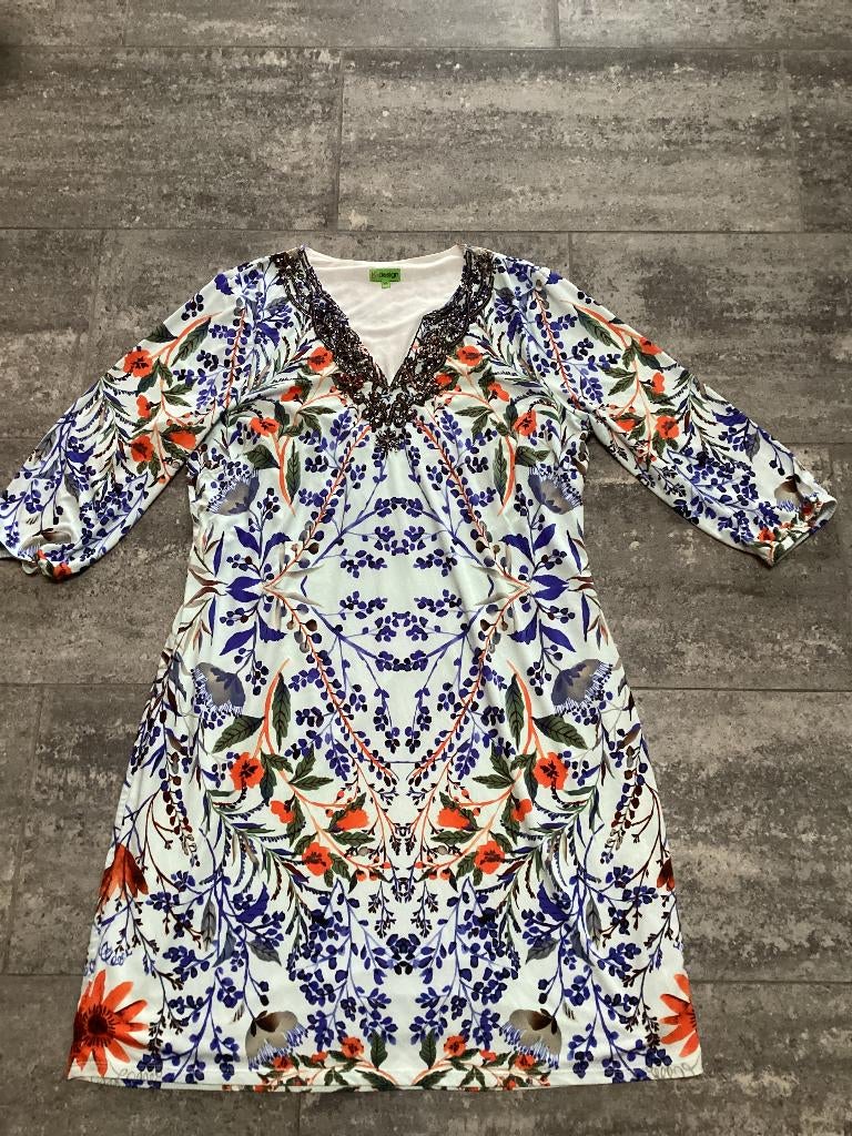 Jurk K-design (X)XL, K-design, Blauw, Maat 42/44 (L), Nieuw