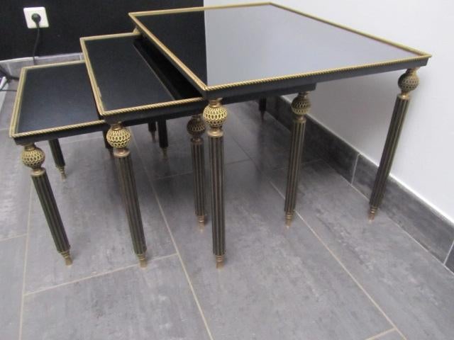 Nesting tables - Maison Bagués (1940) - Bijzonder zeldzaam !, Huis en Inrichting, Tafels | Bijzettafels, Ophalen, Zo goed als nieuw