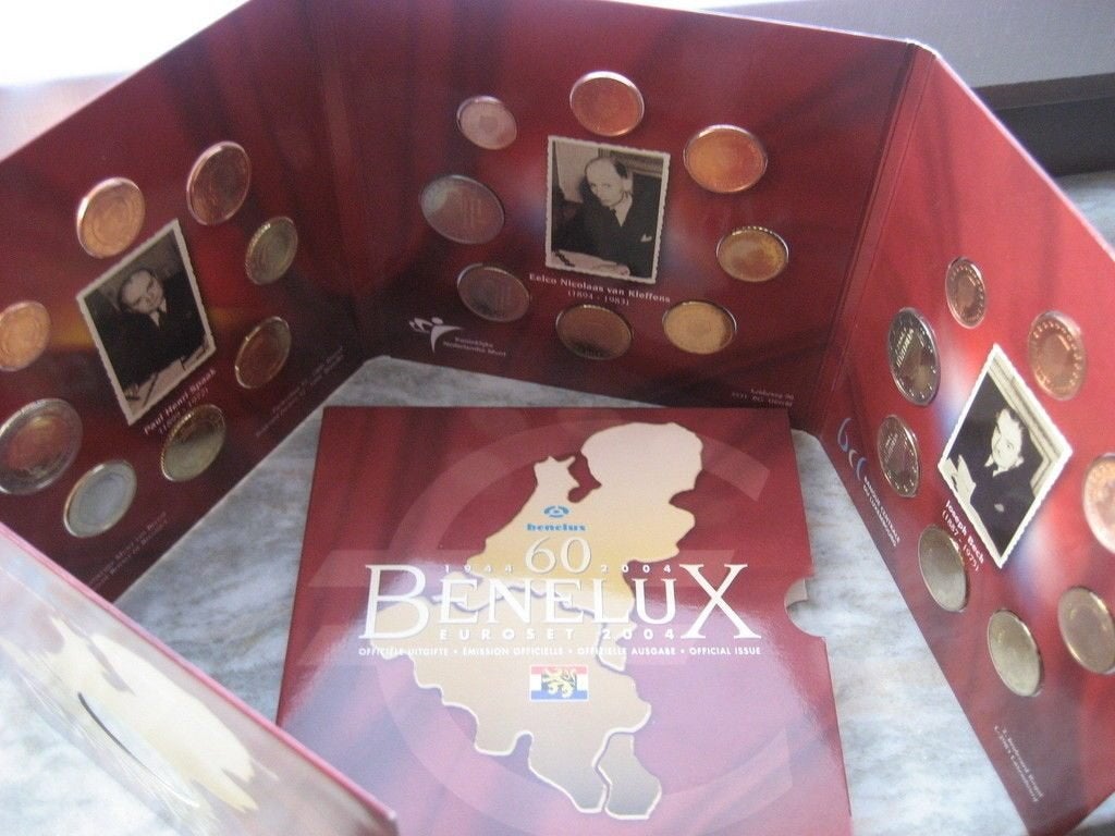 BENELUXSET 2004 (24 munten België/Nederland/Luxemburg), Postzegels en Munten, Verzenden, België, Setje