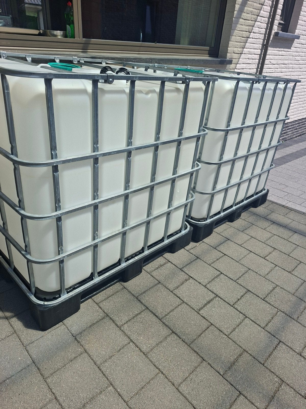 Ibc container, regenton, watervat 1000 liter, Ophalen, Kunststof