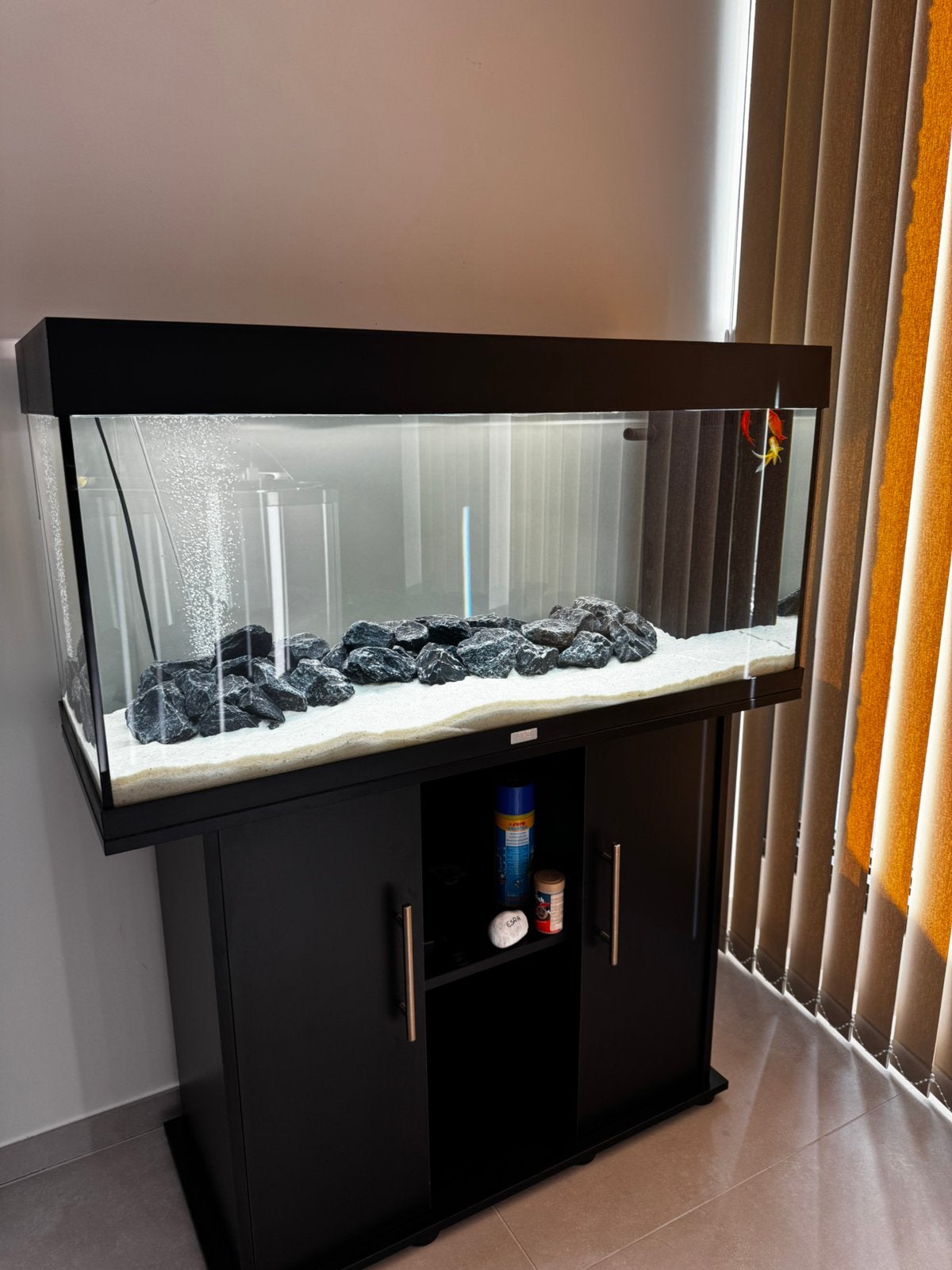 Juwel rio 180 + meubel te koop, Dieren en Toebehoren, Vissen | Aquaria en Toebehoren, Nieuw, Leeg aquarium, Verwarming, Juwel