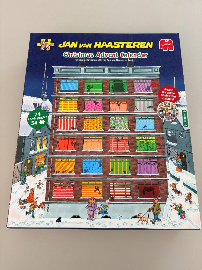 Jan van Haasteren Christmas Advent Calendar P0424, Enlèvement ou Envoi, 500 à 1500 pièces, Utilisé, Puzzle