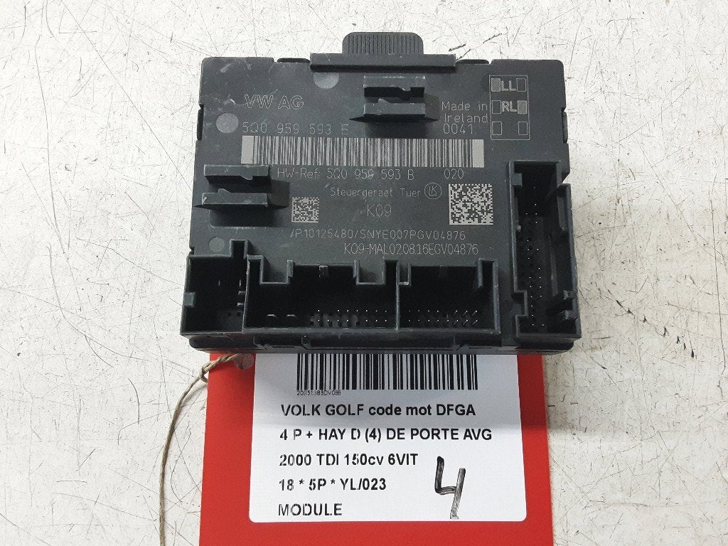UNITE ELECTRONIQUE Volkswagen Golf VII (AUA) (5Q0959593E), Volkswagen, Mevr. I. Hauben, Utilisé, Rue de l'Espoir 34 34
4030  GRIVEGNÉE, BE