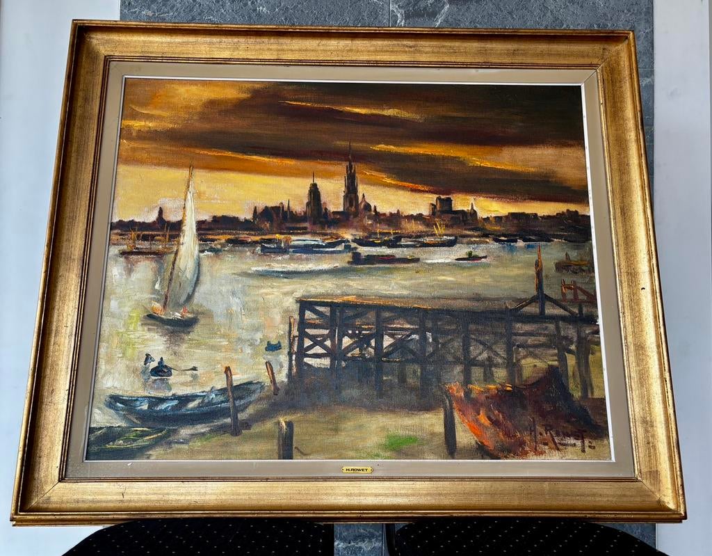 Groot schilderij H Rowet 80x100, Enlèvement