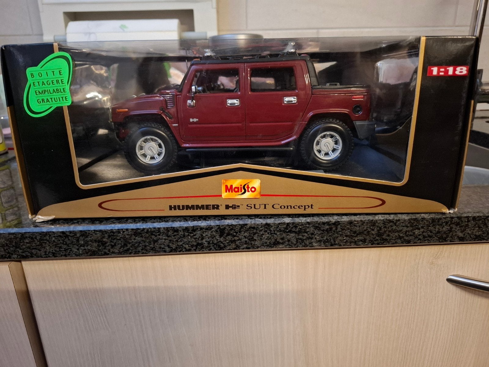 Maisto Hummer H2 SUT Concept 1/18, Hobby & Loisirs créatifs, Voitures miniatures | 1:18, Enlèvement ou Envoi, Maisto