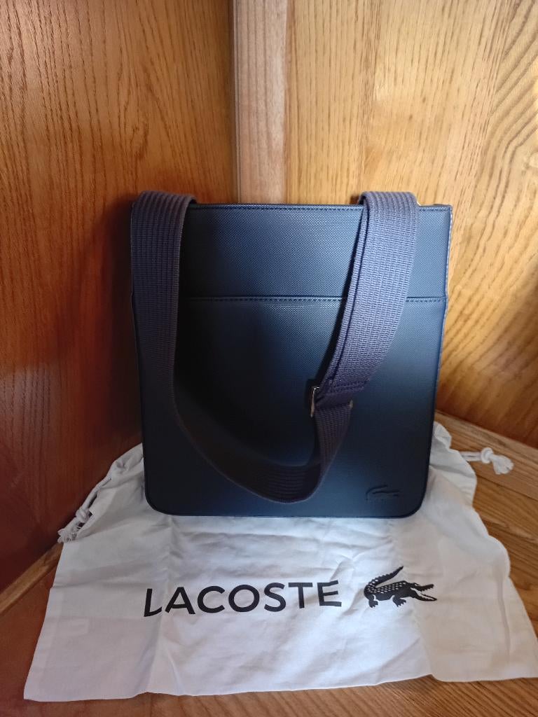 Lacoste boekentas als nieuw, Ophalen of Verzenden, Zo goed als nieuw, Blauw, Overige merken