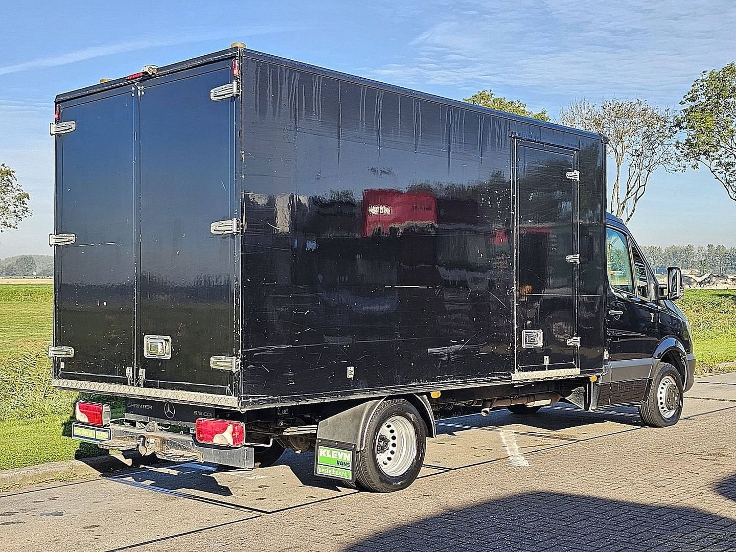 Mercedes-Benz SPRINTER 516 Bakwagen Deuren XL N1 Dubbellucht, Auto's, Parkeercamera, Zwart, Mercedes-Benz, Bedrijf