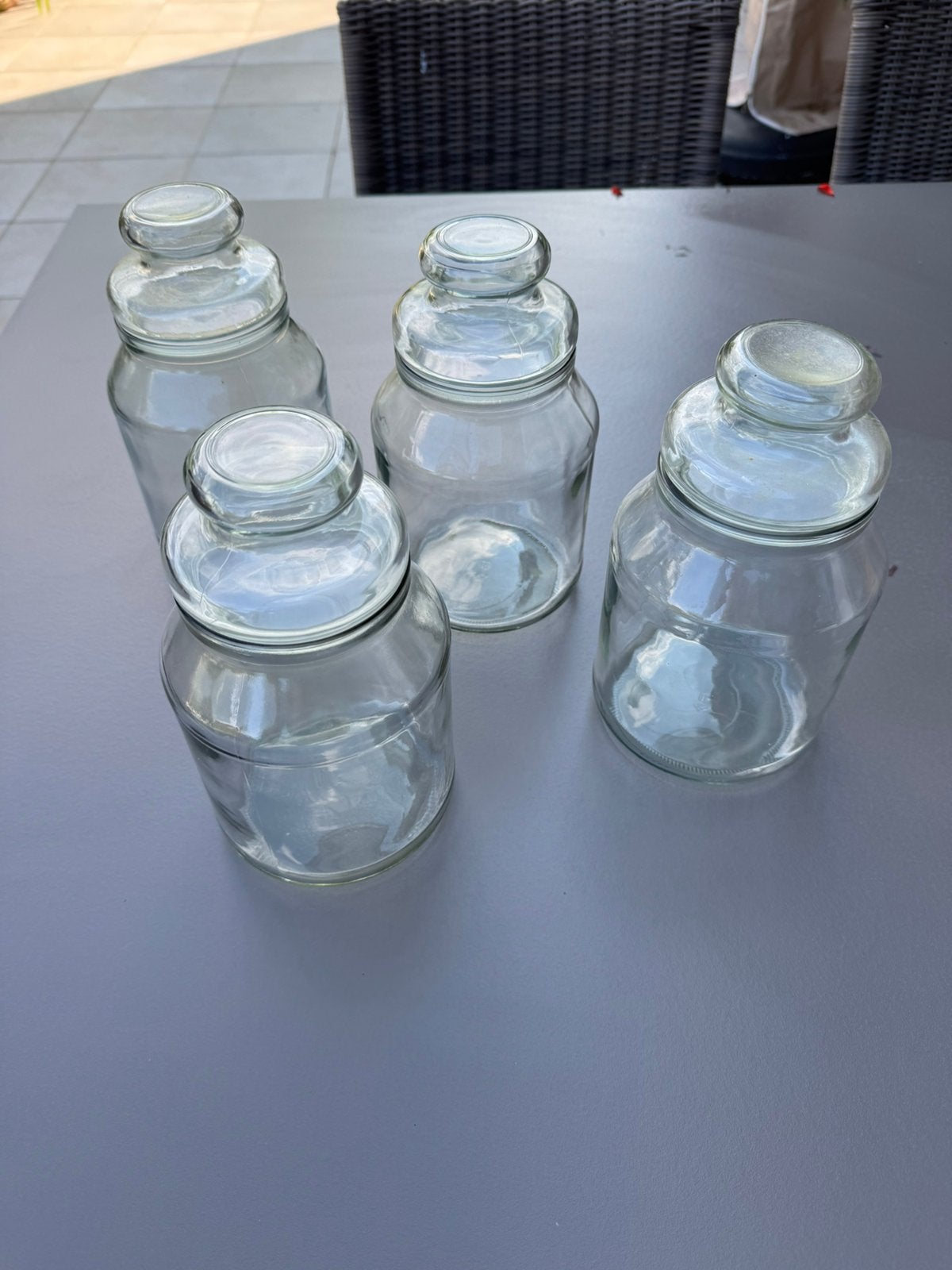 4 voorraadpotten - 4 snoeppotten, Enlèvement, Utilisé