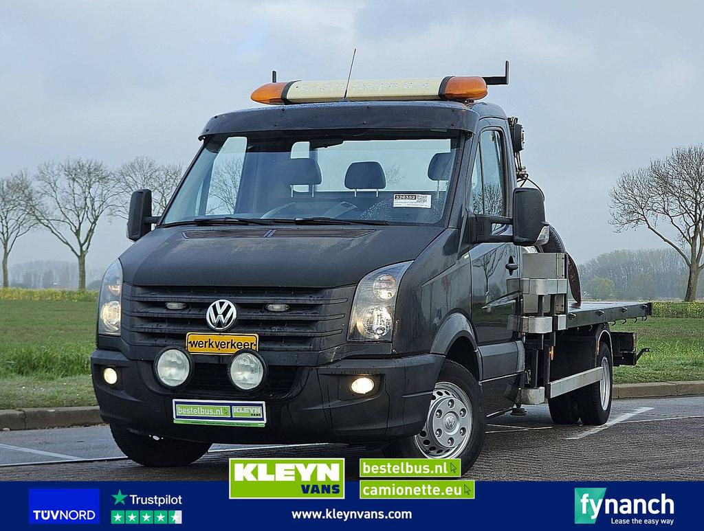 Volkswagen CRAFTER 35 2.0 Open-Laadbak KRAAN!, Autos, Camionnettes & Utilitaires, Entreprise, ABS, Air conditionné, Verrouillage central