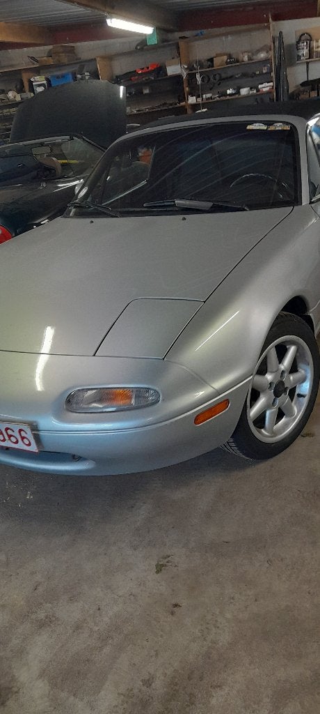 MAZDA MX5 NA, Autos, Mazda, Cuir, Argent ou Gris, Boîte manuelle, Noir