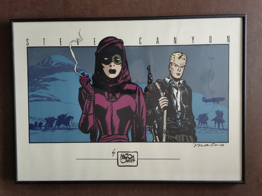 sérigraphie de Steve Canyon - Milton Caniff, Édition limitée, Enlèvement, Sérigraphie